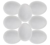 BESPORTBLE 20pcs Simulation Pigeon Eggs with Life-like Effect and Smooth Surface, Plastic Fake Bird Eggs for Racing Pigeons Breeding, Lightweight and Sturdy Incubation Props