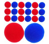 BESPORTBLE 20PCS Soft Sponge Clown Noses Red and Blue Circus Cosplay Props for Halloween Carnival Birthday Party Performance Accessories