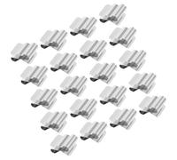 BESPORTBLE 20pcs Solar Panel Cable Clips Wire Cable Clamps 301 Stainless Steel Silver Secure Fastening for Solar Power Stations