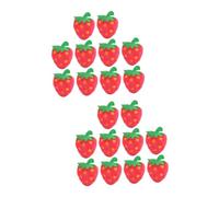 BESPORTBLE 20pcs Strawberry Cat Toy Pet Plush Toy Cat Chew Pet Playing Home Decor