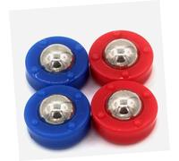 BESPORTBLE 20pcs Tabletop Shuffleboard Beads Replacement Accessories for Family Indoor Games Vibrant Blue and Red Sliding Pucks for Smooth Movement and Standard Board Compatibility