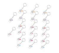 BESPORTBLE 20pcs Tooth Fairy Girls Shark Keyring Animal Keychains Creative Tooth Shape Pendants for Handbag Decorations