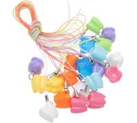 BESPORTBLE 20pcs Tooth Storage Box with Cute Bear Design Plastic Keepsake Case for Lost Teeth Safe Environmental Material Organizer and Memory Preservation Random Color