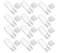 BESPORTBLE 20pcs Travel Bottles Plastic Lid Leakproof Mini Glass Bottle Empty Reusable for Skincare Travel Essentials
