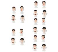 BESPORTBLE 20pcs Vinyl Angel Figurines Boy and Girl Cherub Sculptures for Desktop Decoration Praying and Reading Angels Lightweight Vinyl Craft Ornaments for Home Decor