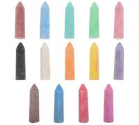 BESPORTBLE 20PCS Washable Sidewalk Chalk: Driveway Chalk for Kids - Outdoor Kids Dustless Crayons for Homeschool School Driveway and Playground 3.54X0.98X0.98in