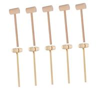 BESPORTBLE 20Pcs Wooden Hammer Set for Mallets for Cracking Shellfish Fun Archaeological for Boys for Seafood Feasts and Creative Crafts