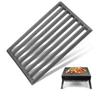 BESPORTBLE 21.8x15.7cm Fireplace Grate for Log Burner, Heavy Duty Metal Stove Rack Replacement with Ash Disposal Design, Suitable for Wood Burning Chambers, Outdoor BBQ and Coal Furnaces
