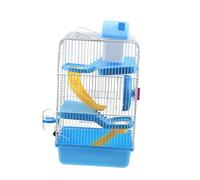 BESPORTBLE 21x27x45cm Luxury Three Layer Hamster Cage Large Pet House Slide Design Leakproof Water Bottle for Small Animals