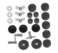 BESPORTBLE 23pcs Cymbal Replacement Accessories Drum Cymbal Felt Pads Non Slip Drum Sleeves for Drummers