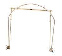 BESPORTBLE 24-hole Metal Harmonica Neck Holder Stand, Portable Mouth Organ Rack for 10/16/24-hole Harp, Gold Mouth Organ Neck Rack for Performance and Practice