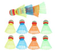 BESPORTBLE 24 pcs Colorful Plastic Badminton Balls Lightweight Durable Drop Resistant Shuttlecocks for Indoor Outdoor Sports Training with High Flight Stability Random Colors Random Color