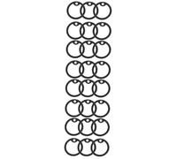 BESPORTBLE 24 Pcs Dog Tag Covers Dog Id Tag Thehandy Pet Tag Noise Muffler Round Pet Tag Dog Tag Protectors Pet Supplies Dog Collar Tag Silence Dog Supplies Dog Name Black