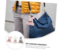 BESPORTBLE 24 Pcs Plush Rabbit Keychain Soft Mini Bunny Pendant Bag Charm Backpack Decoration Cute Key Chain Rings Friends and Family Random Color