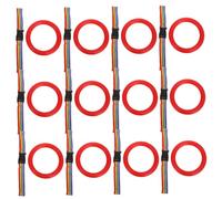 BESPORTBLE 24 Sets Rings Walking Rope Leash Safety Harness for Group Walks Bright Red Anti-Lost Wristbands for Daycare Outdoor Use Easy Fastening Leashes for Training and Transition