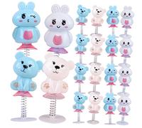 BESPORTBLE 24Pcs Cartoon Animal Jumping for Spring Loaded Rabbit and Bear Playthings Battery Fun for Safe and Smooth Christmas and Stocking Stuffers Random Color