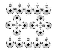 BESPORTBLE 24pcs Christmas Soccer Ball Ornaments with Fade-resistant Finish Mini Football Hanging Decorations for Christmas Tree Versatile Sports-themed Holiday Decor for Home Office School
