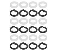 BESPORTBLE 24pcs Classical Guitar Tuning Pegs Metal Tuner Gasket with Double Layers, Easy Installation and Punch Free Plastic Washers for Guitar Tuning Peg Tuner Accessories