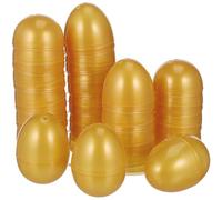 BESPORTBLE 24pcs Golden Easter Eggs, Fillable Easter Eggs Plastic Empty Easter Egg Hunt Games Party Favor Fillers Basket Stuffers Plastic Fillable Bulk
