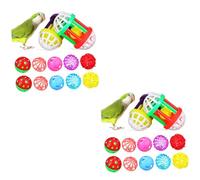 BESPORTBLE 24pcs Grinding Beak Balls for Parrots Cockatiel Conures Parrot Chew Toys Chewing Training Toys for Bird Cage African Grey