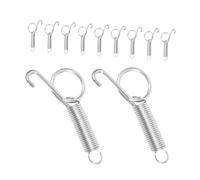 BESPORTBLE 24pcs Large Metal Finger Spring Latch Hooks for Rabbit Bird Small Animal Cages Secure Cage Door Lock with Compact Design for Easy Installation and Enhanced Pet Safety