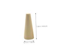 BESPORTBLE 24pcs Natural Wood Ring Holder Cones for Jewelry Display Sturdy Wooden Ring Stands for Vanity Decor and Retail Counters