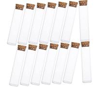 BESPORTBLE 24pcs Small Glass Vials with Cork Storage Bottles for Laboratory Samples Essential Oils Powders and More Portable and Lightweight Design for Travel