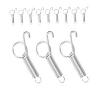 BESPORTBLE 24pcs Spring Latch Hook for Rabbit Cage and Small Animal Wire Cages Metal Door Fixing Hooks Suitable for Rabbits Birds and Parrots in Poultry Habitat Supplies