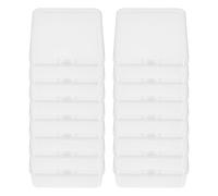 BESPORTBLE 24pcs Transparent Soap Box with Lid PP Plastic Square Travel Soap Holder Compact Clear Container for Handmade Storage and Small Item Organization Space-saving Design for Bathroom