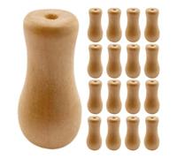 BESPORTBLE 24Pcs Wooden Blind Pull Cord End Knobs Blind Cord Weight Tassels Roller Blinds Accessories Parts Hanging Ball Pulls for Window Treatment in Living Room Bedroom Office