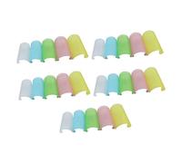 BESPORTBLE 25 Pcs Plastic Flute Protectors Soft Films for Chinese Bamboo Flute Random Colors Easy to Install Collision Covers for Musicians Random Color