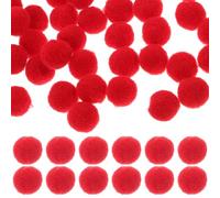 BESPORTBLE 250pcs Red Pom Pom Balls s Arts and Crafts Puff Balls Craft Knitting Accessories Trim DIY s Red s Hats Clothes Fluffy Plush