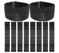 BESPORTBLE 25Pcs Black Elastic Mourning Armbands Adjustable Strap for Funeral, Memorial Ceremonies, Soccer and Band Members, Reusable Elastic Arm Bands for Sports and Honor Guard Use