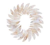 BESPORTBLE 25pcs Halloween Plastic Wolf Fang Charms for Jewelry Making, Easy to String DIY Friendly Dangle Beads for Crafting and Party Costume Decorations, Lightweight Unique Pendants