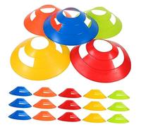 BESPORTBLE 25pcs Multi Color Soccer Training Cones Pe Sports Markers for Agility Speed Obstacle Drills Suitable for Football Basketball Training Sessions