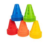 BESPORTBLE 25pcs Skating Marker Cones for Roller Sports Training Wind Small Roadblocks with Stable Flat Bottom Stackable Durable Plastic Obstacles for Agility Practice and Skill Improvement