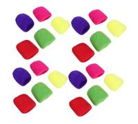 BESPORTBLE 25pcs Thickened Mic Covers Microphone Windscreen Sponge Cover for Handheld Mics in Red Yellow Pink Green Purple for Ktv and Recording Studios