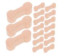 BESPORTBLE 25pcs Track Adapter Wooden Train Track Connector Pretend Train Adaptors Playing Adaptors Connector Dog Bone Adapter Khaki