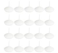 BESPORTBLE 25pcs White Floating Wedding Candles Made of Paraffin Wax, Long Burning Natural Ingredient Disc Candles for Special Occasions, Elegant Romantic Party and Event Decoration
