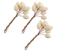 BESPORTBLE 27pcs Easter Speckled Egg Branches Artificial Decorative Stems for Flower Arrangement Home Beige Simulation Branches for Seasonal Celebration