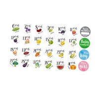 BESPORTBLE 28pcs Pregnant Belly Stickers for Expectant Mommies with No Residual and Easy to Remove Features, Maternity Photography Props for Family Photos and Baby Growth Keepsake