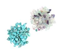 BESPORTBLE 2pack Natural Crystal Stones Aquarium Decoration Pebbles Safe Easy Cleaning for Fresh Salt Water Tanks
