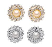 BESPORTBLE 2pairs Elegant Rhinestone Sunflower Earrings for Women Lightweight and Chic Sunflower Ear Jewelry Girlfriends and Wives Stylish Design
