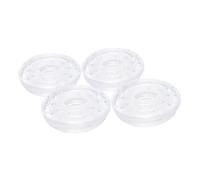 BESPORTBLE 2Pairs Transparent Chin Up Bar Pads Non Slip End Covers for Home Gym Use Easy Install Rubber Ring Protectors for Door Frames Enhance Indoor Training Experience