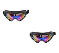 BESPORTBLE 2pairs Windproof Cycling Skiing Lightweight Outdoor Goggles for Riding Hiking and Camping Anti-scratch Comfortable Fit for All Face Shapes
