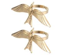 BESPORTBLE 2pc Stainless Steel Peace Doves Fly Bird Rings Adjustable Open Circlets Freedoms Symbol Jewelry Retro Animal Finger Rings for Daily