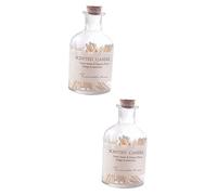BESPORTBLE 2pcs 1 Bottled Matches Glass Matches Holder Candle Lighting Match Scented Candle Match Matches in a Jar Ceramic Match Holder with Striker Glass Jar Wood Matchstick Fragrance White