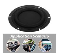 BESPORTBLE 2Pcs 6.5-Inch Round Subwoofer Passive Radiator Membrane with Screws, Rubber Bass Speaker Repair Diaphragm Film Replacement Parts for DIY Audio Maintenance