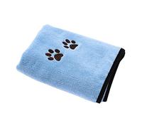 BESPORTBLE 2pcs Absorbent Microfiber Pet Bath Towel for Dogs and Cats Quick Drying Soft and Multi-functional Blue Pink