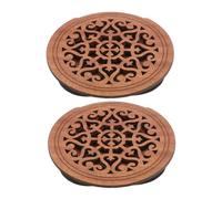 BESPORTBLE 2pcs Acoustic Guitar Soundhole Cover Solid Wood Noise Reduction Plug for Feedback Control Acoustic and Electric Guitars Portable Design for Stage and Practice